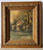 Oak & Ornate Framed Print 26x30