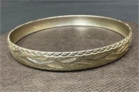 Sterling Silver 8mm Diamond-Cut Bracelet