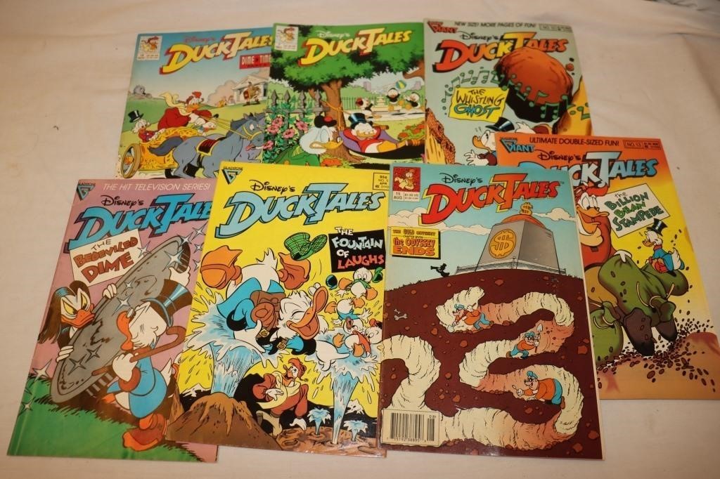 7 Disney Duck Tales Comic Books