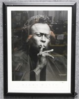 Miles Davis - Signed by Photographer Jeff Sedlik