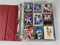 BINDER FULL OF ASSORTED BASEBALL CARDS