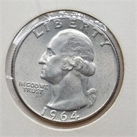 1964 SILVER WASHINGTON QUARTER