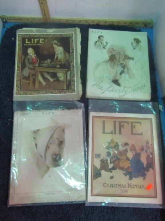 EARLY 1900"s LIFE MAGAZINES.