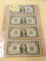 (12) 1963 Ser. $1 Federal Reserve Note "Joseph W.-