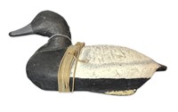 Vintage Bluebill Duck Decoy Earnest Purner Arrants