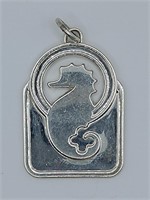 Waterford, Seahorse, Sterling Silver Pendant