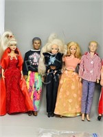 9 Barbie & Ken dolls