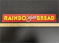Rainbo Is Good Bread Tin Sign- 18" x 2.75"- Has A