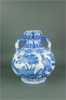 Chinese Blue and White Porcelain Phenix Vase