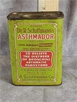 DR. R. SCHIFFMANN'S ASTHMADOR TIN