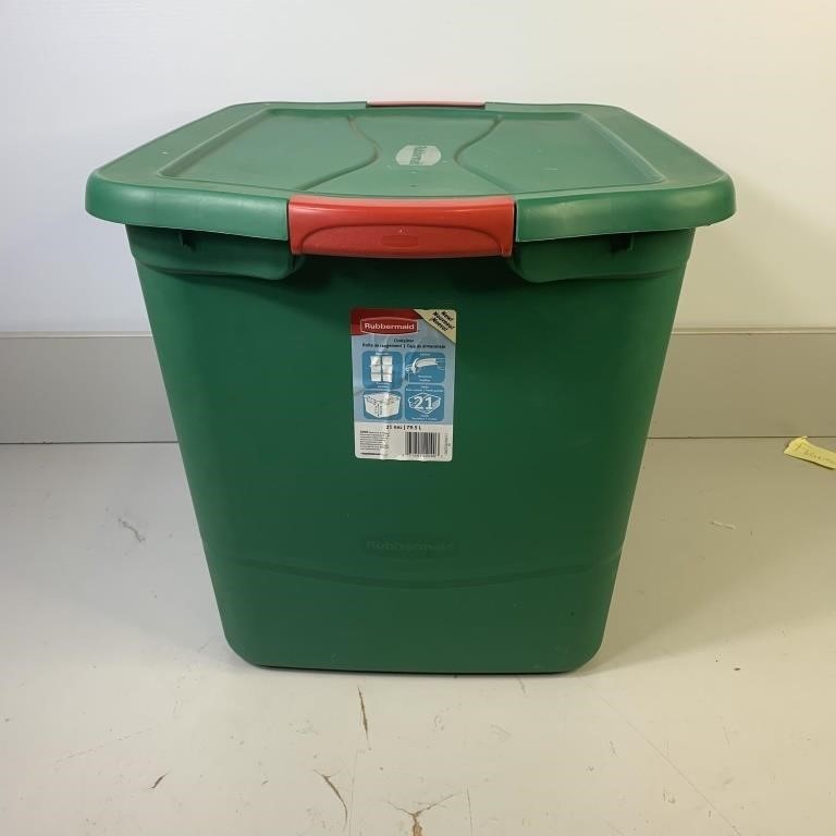 Rubbermaid Green Tote 21GAL