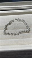 Sterling Silver Tennis Bracelet With CZ 7.25"