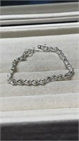 Sterling Silver Tennis Bracelet With CZ 7.25"