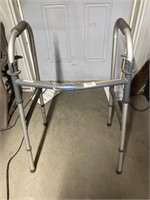 Handicap shower chair, walker, walker with tray
