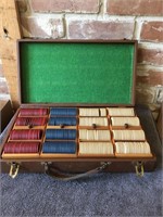 Vintage  Lowe Poker Set with Playing Cards