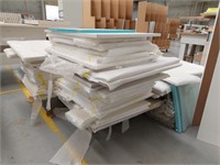 Qty White Timber Kitchen/Laundry Cabinet Doors