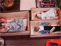 Three Effanbee dolls in original boxes including