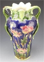 Lot # 3883 - Floral double handled enameled