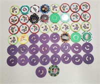 50 Various Foreign, Cruise And Advertising Chips