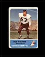 1962 Fleer #43 Bob Hudson P/F to GD+