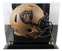 Raiders Maxx Crosby Signed Full Size Helmet W/Case
