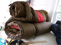 Two Large Brown Sleeping Bags