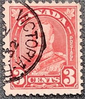 Canada 1935 George V, 3 Cents Postage Stamp #219