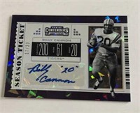 2019 Contenders Billy Cannon Auto Cracked Ice /23