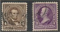 USA #268-269 USED EXTRA FINE-SUPERB