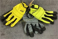 3pk Firm Grip Gloves Large