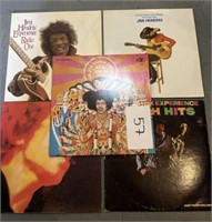 (5) Jimi Hendrix Records - See Photos For Titles