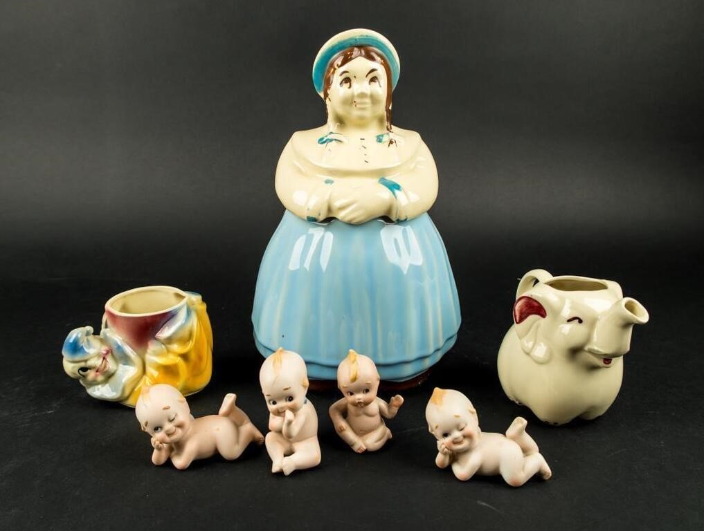 Vintage Shawnee Cookie Jar, Creamer & More