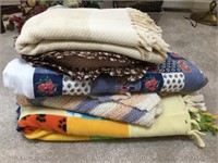 Miscellaneous blankets pillows and Afghan