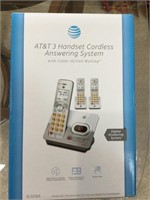 Cordless telephone. AT&T three handset answering