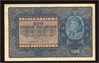 1919 Poland 100 Marks Note