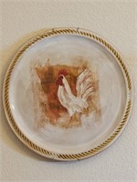 Pier1 Hand Painted Rooster Earthware 17"