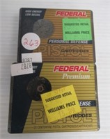 (9) Rounds of 45 auto 160GR Federal and (16)