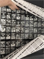 UNCUT BLACK AND WHITE BASEBALL CARDS
