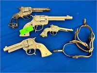 Child's Cowboy Cap Gun Lot, Stirrups