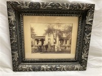 Vintage photo with decorative frame