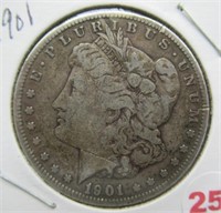 1901-O Morgan Silver Dollar.
