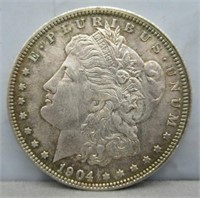 1904-O Morgan Silver Dollar.