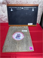 Vtg BlackBoard&Sleepy Eye Advertising on wood