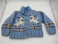 CHILD'S VINTAGE HAND KNIT MARY MAXIM SWEATER