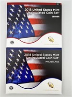 2018 US Mint P&D Set - #20 Coin Set
