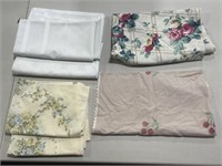 Misc. Linens - Pillow cases, Tablecloths.