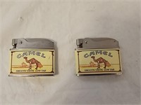 2 Vintage Firebird Camel Cigarette Lighters