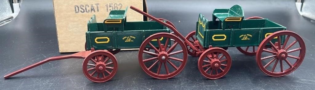 2 Diecast John Deere Buck Wagons