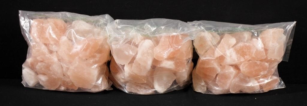 3 Bags (6Lbs) Himalayan Crystal Salt Brine Stones