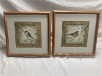 Set of 2 Annie LaPointe Signed Bird Prints